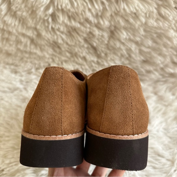 Donald Pliner Elody Monk Strap Suede Loafer Brown New In Box Size 10 - Picture 7 of 9